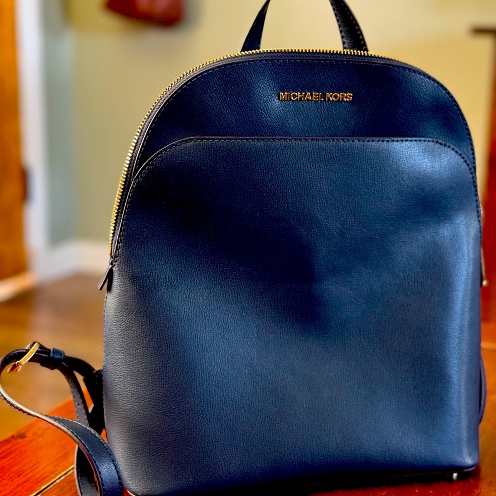 Like New Blue Michael Kors Backpack Purse